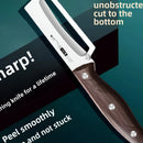 Stainless Steel Peeler Knife with Wooden Handle