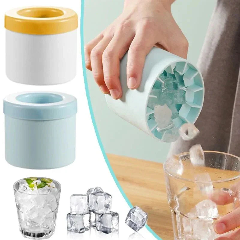 Portable Silicone Ice Bucket – Make Perfect Ice Cubes