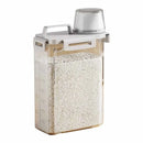 Grain Storage Container with Lid and Measuring Cup